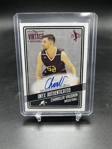 Chandler Vaudrin Rookie 2021-22 Onyx Vintage Blue Ink Auto #VACV Cavaliers RC