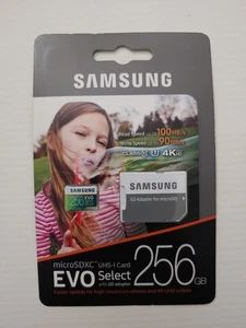 Carte mémoire SD SD Samsung EVO Select 256 Go MicroSDXC UHS-1 (MB-ME256GA/AM) neuve - Photo 1 sur 2