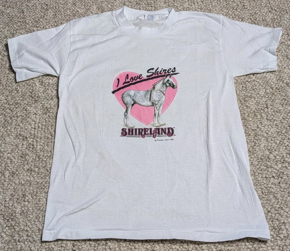 Camiseta De Colección Shireland Caballo Corazón Ecuestre Parque Juvenil Mediana Foto 1 de 4