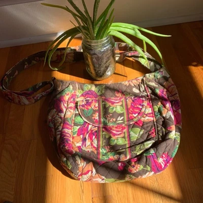 Vintage Vera Bradley English Rose Crossbody Adjustable One Strap Purse Bag - Image 1 of 4