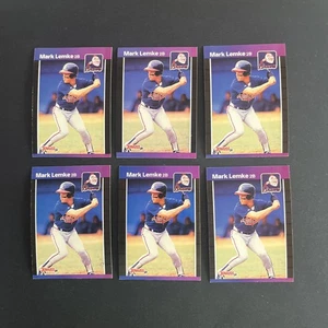 1989 Donruss #523 Mark Lemke-Atlanta Braves Lot 6 RC NM-MT FREE SHIPPING (ML2) - Picture 1 of 2