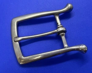 3,5" klassische einzelne Krappe Ersatz formeller Stil silberfarbene Gürtelschnalle - Bild 1 von 17