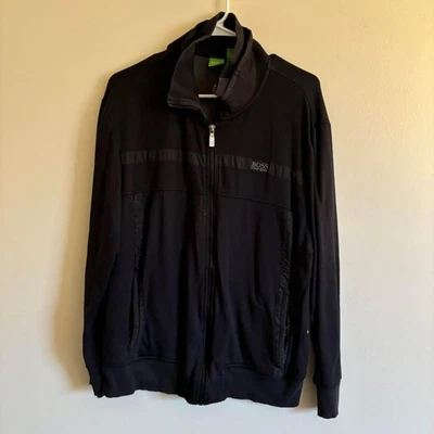 Sudadera con cremallera completa Green Lable Hugo Boss para hombre XL manga larga negra  Foto 1 de 4