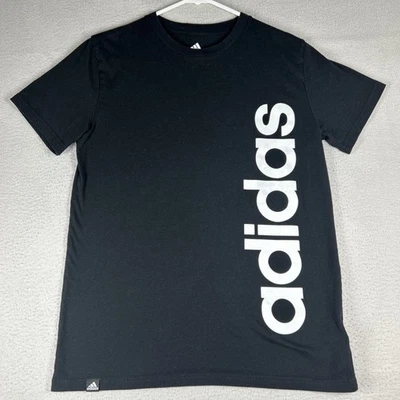 Adidas Athletic Boys T Shirt L 14/16 Spellout Logo 100% Cotton - Image 1 of 4