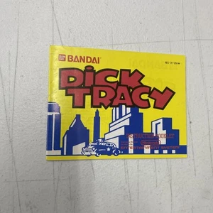 Dick Tracy NES Original Nintendo MANUAL ONLY - Picture 1 of 2