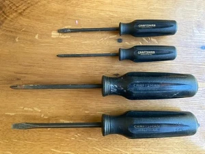 Set of 4 Vintage Craftsman Industrial Screwdrivers - Made in USA - Picture 1 of 3