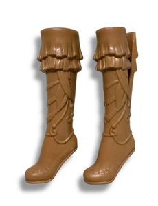 Barbie - Pocahontas Puppenstiefel große hellbraune Schuhe - Ersatz - Bild 1 von 3