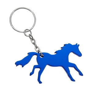 AWST Int'l Lila Galloping Horse Key Chain | Bag & Key Accessory - Blue - Picture 1 of 1