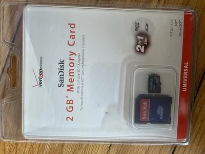 NEW SanDisk SD 2GB Memory Card - Image 1 of 4