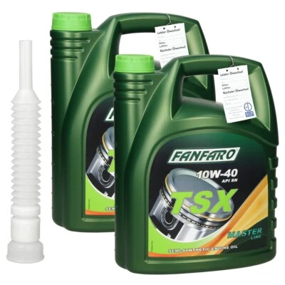 BESTPRICEPARTS 2x 5 Liter Fanfaro 10W40 10W-40 TSX Motor-Öl MB 229.1 für VW 501.01
