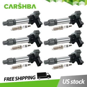 6X Ignition Coils + Spark Plug OEM Set For Cadillac GMC Chevy Buick UF569 ✅✅✅✅ - Picture 1 of 10