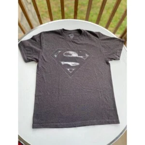 Superman Shirt Men's Medium gray DC Comics Graphic Tee Short Sleeve Logo Adult M - Picture 1 of 5