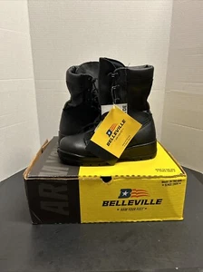 Belleville Black Vibram Military Hot Weather Steel Toe Boot NWT M SZ 5 / W SZ 7 - Picture 1 of 15