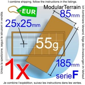 1x MDF Movement Tray 3x7 7x3 (F 0mm) 25mm Square Base War Hammer 40k Wargames - Imagen 1 de 7