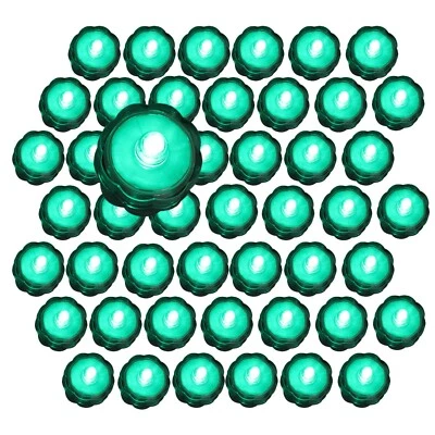Turquesa Sumergible Impermeable Batería LED Luz de Té Decoración de Boda 48 Pk Foto 1 de 3