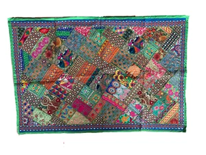 Large Ethnic Wall Hanging 100x150cm Heavy Intricate Stitching with Patchwork - Picture 1 of 7