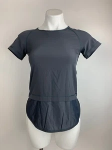 Ivivva by Lululemon Gray Athletic Shirt Top Girls 12 Run Day Fun Day - Picture 1 of 5