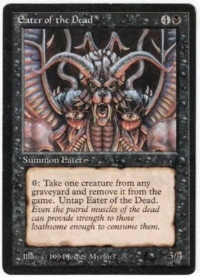 MTG  -  The Dark  -  Eater Of The Dead  LP  -  Uncommon B Creature from 1994! - Image 1 of 2