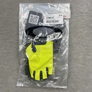 Oakley Drops Road Gloves Size Small/Medium Yellow Half Finger Cycling New - Picture 1 of 8