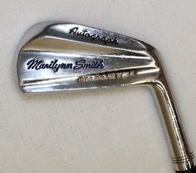 */Vintage- Spalding- Autograph Marilynn Smith 21* #3 Iron- RH - Steel - Med. #I9 - Image 1 of 4