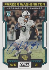 2023 SCORE PARKER WASHINGTON ROOKIE CARD AUTOGRAPH
