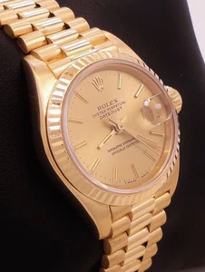 Rolex President 69178 18K Yellow Gold Sticks Dial Ladies Watch *MINT CONDITION* - Picture 1 of 12