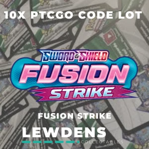 10 tarjetas de código en línea Fusion Strike - juego de cartas coleccionables Pokémon - PTCGO - Imagen 1 de 1