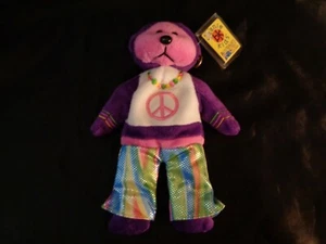 TOY: BEANIE KIDS PEACE BEAR HIPPIE 70S BNWT SKANSEN GIFT WEAR 931808250835 21CM - Bild 1 von 7