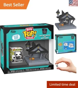 Multicolor Bitty POP! Town Jack Skellington with Protective Acrylic Display Case - Picture 1 of 7