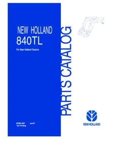 NEW HOLLAND 840TL LOADER PARTS CATALOG - Picture 1 of 1