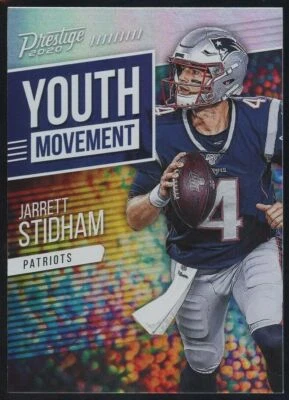 2020 Panini Prestige Jarrett Stidham Youth Movement Insert New England Patriots - Image 1 of 2
