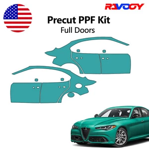 For Alfa Romeo Giulia 2017-2025 Full Doors Paint Protection Film Precut PPF Kit - Picture 1 of 8