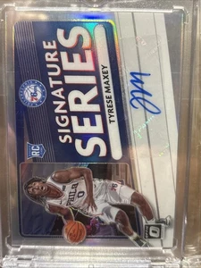 Tyrese Maxey 2020-21 Donruss Optic Signature Series Rookie Auto RC Silver Prizm - Bild 1 von 1