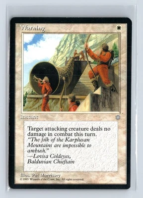 (2x) WARNING – MTG Magic the Gathering Card – Ice Age – Common - Image 1 of 4