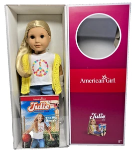 American Girl Historical 1974 Julie Albright 18" Doll with Book Blonde Blue Eyes - Picture 1 of 10