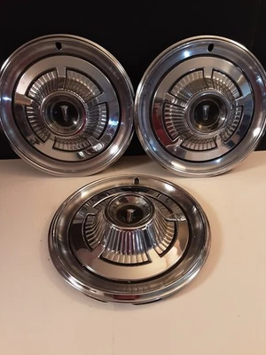 Juego de 3 tapacubos cubierta rueda Plymouth Satellite Belvedere Fury 1966 14" Foto 1 de 4
