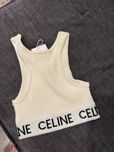 Celine Bra Tank Top in Athletic Knit Size S - Picture 1 of 4
