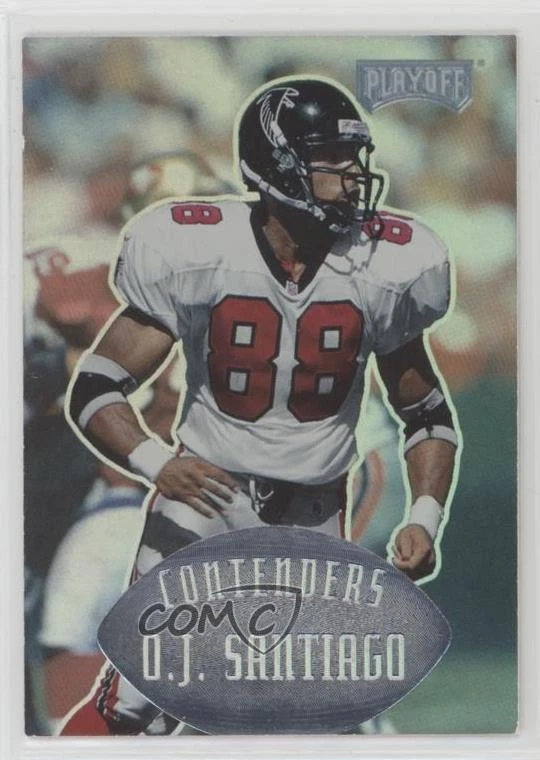 1997 Playoff Contenders OJ Santiago #8 Rookie RC - Image 1 of 2