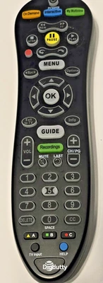 AT&T U-Verse S30-S1B Programmable TV Remote Control w/Blue Back Light, IR Tested - Image 1 of 4