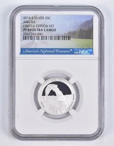 2014-S Silver PF69 ANT Arches Quarter Limited Edition NGC *2782 - Picture 1 of 5