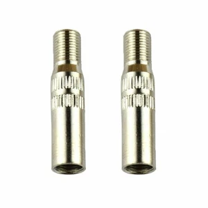 Tire Maintenance Solutions Chrome Plated Brass Valve Extenders Set of Two - Picture 1 of 7