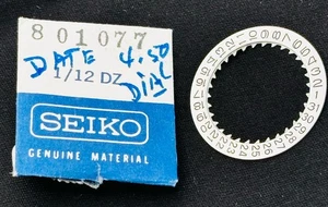 Original Seiko Datum Zifferblatt Uhr Teil # 801 077 NOS - Bild 1 von 1