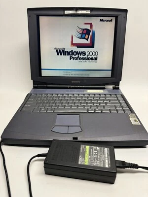VINTAGE Sony Vaio PCG-F340 Laptop mit OEM Netzteil für Teile oder Reparatur. - Bild 1 von 4