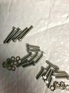 SS Hex Head Fastener Kit for 2 Corvair Rochester Carbs Engine compartment Bling! - Picture 1 of 3
