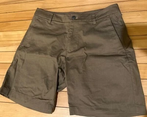 Lululemon Men’s Commission Short Slim Chino 9" Shorts Dark Olive Size 31 - Picture 1 of 6