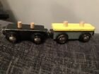 BIGJIGS RAIL 2 Magnetic CARRIAGES WOODEN