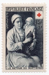 1953 - Francia - Pro croce rossa, Luis le Nain MNH** - Picture 1 of 2