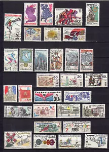 Tchécoslovaquie un lot de 30 timbres oblitérés /TE5274 - Foto 1 di 1