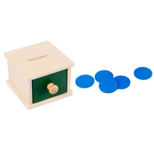 Münz-Lehrmittelbox Montessori inspiriert Spielzeug Baby Kind - Bild 1 von 12