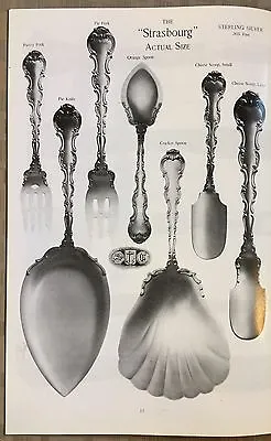 1898 Gorham Strasbourg Sterling Silver Catalog Reprint 27 Pages Flatware  • 33.71$